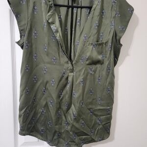 Silk like green blouse